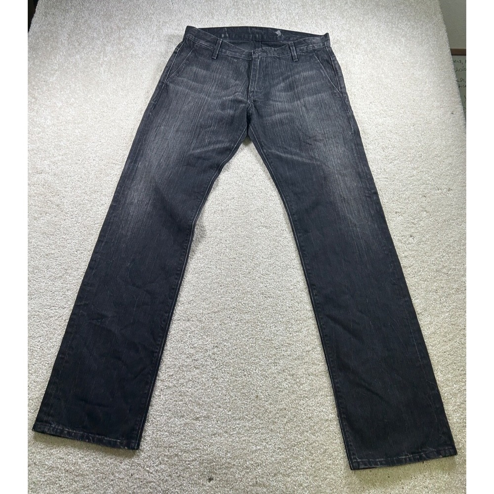 Citizens Of Humanity‎ C Of H Size 32 Black Denim Jeans Slash Pocket Trousers